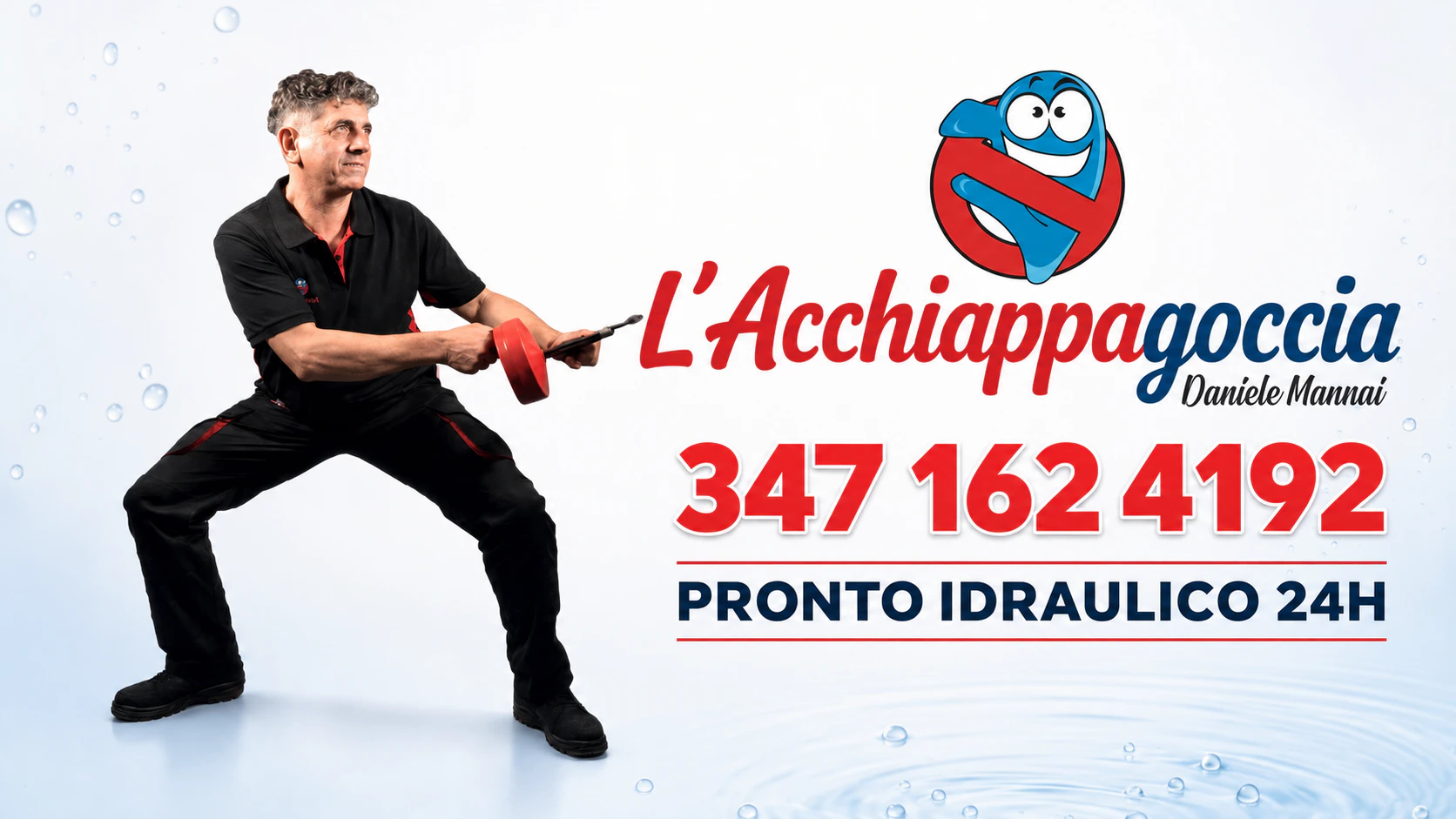 Daniele Mannai, L'Acchiappagoccia, interventi idraulici nelle province di Lucca, Pistoia e Pisa